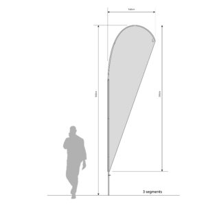 BEACHFLAG 20 Conical DROP - 3 segments