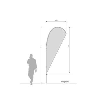 BEACHFLAG 20 DROP - 2 segment