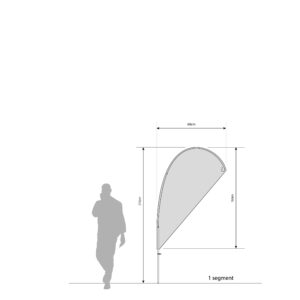 BEACHFLAG 20 Conical DROP - 1 segment