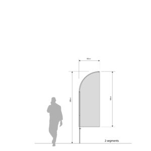 BEACHFLAG 20 Conical - 2 segments