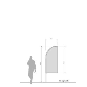 BEACHFLAG 20 - 1,5 segment