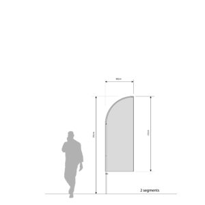 BEACHFLAG 20 - 2 segments