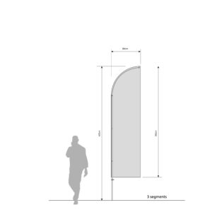 BEACHFLAG 20 - 3 segments
