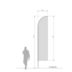 BEACHFLAG 20 - 3,5 segments