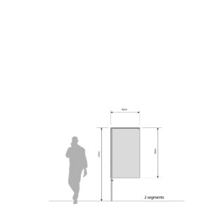 BEACHFLAG 20 Basic - 2 segments
