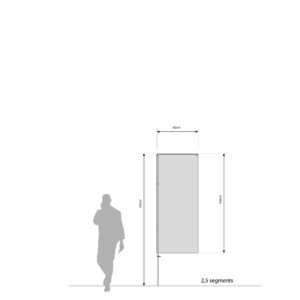 BEACHFLAG 20 Basic - 2,5 segments