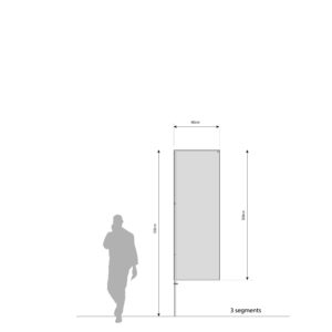 BEACHFLAG 20 Basic - 3 segments