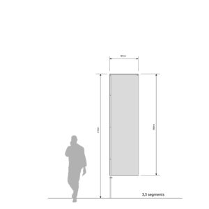 BEACHFLAG 20 Basic - 3,5 segments
