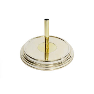 Metalized single base for mast diameter 25mm