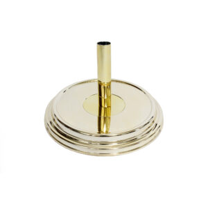 Metalized single base for mast diameter 35mm