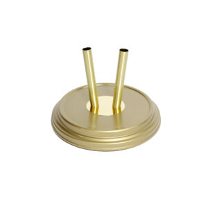 Painted double base for mast diameter 25mm