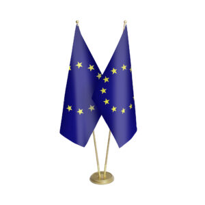 Elegant Painted Double Flag Set with mast diameter 35mm