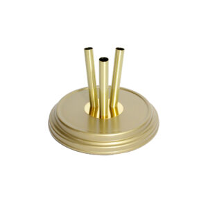 Painted triple base for mast diameter 25mm