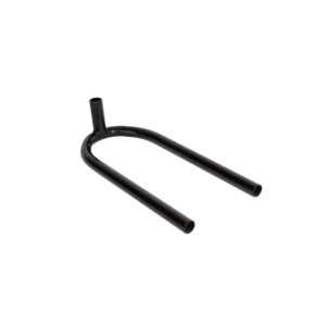 Drive-over steel base for foldable fagpoles