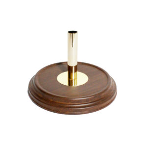 Darkwood single base for mast diameter 35mm