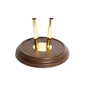 Darkwood double base for mast diameter 25mm