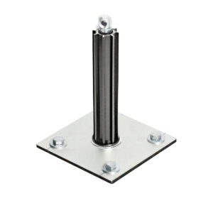 PCV sleeve rotator with diameter 25mm on the square base
