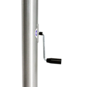 Crank handle hoisting system for flags for flagpoles