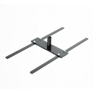 Base for concrete weights for foldable flagpoles