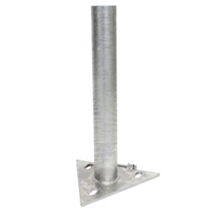 Foot for stationary flagpole with 6-8m height