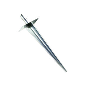 Spike base for foldable flagpoles